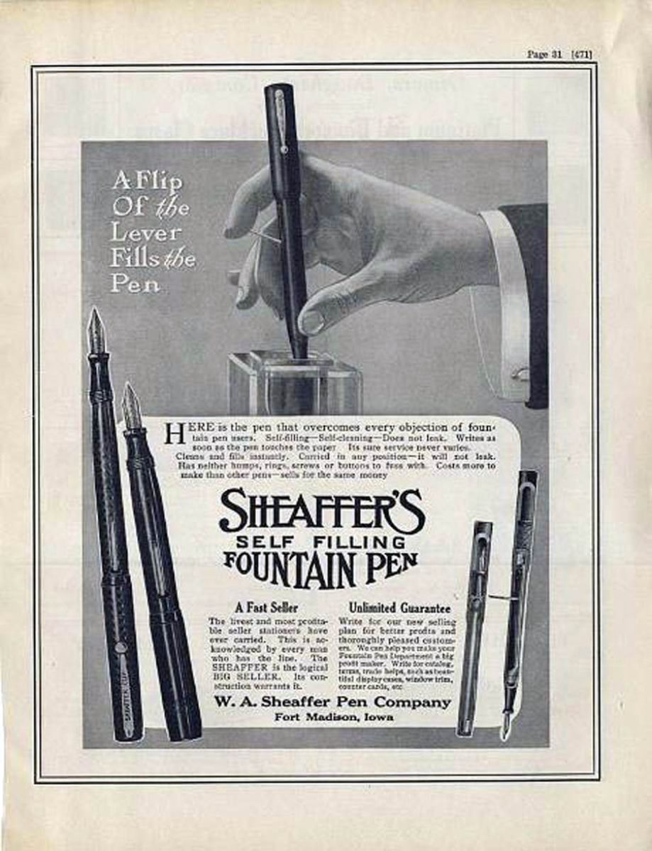 500 Sheaffer ads – parkersheaffer
