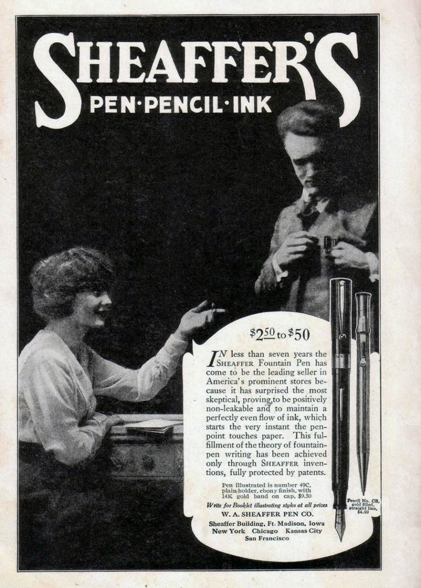 1920 05 08 The Argosy Sheaffer ink