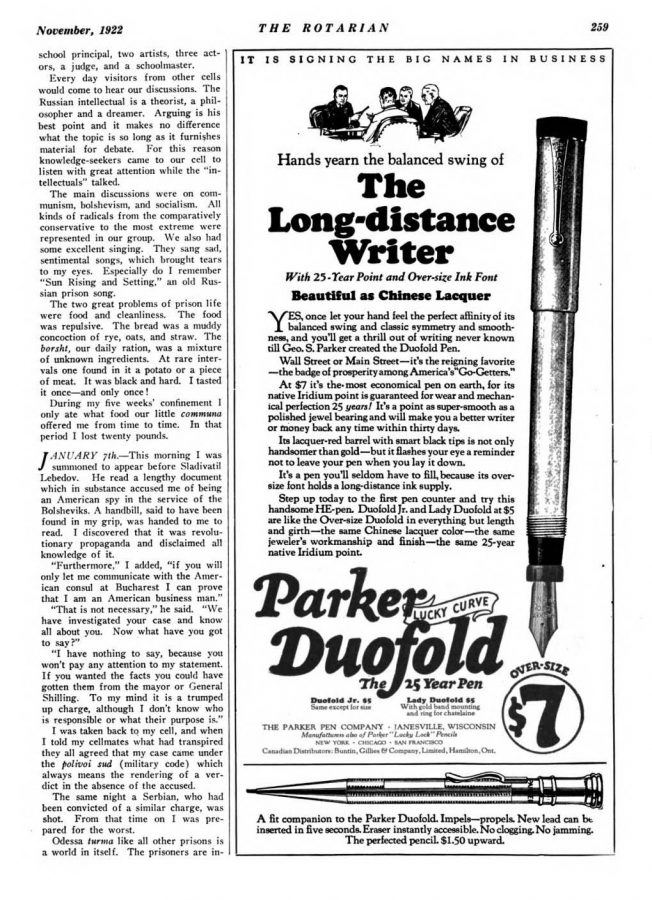 1922 11 00 The Rotarian with pencil