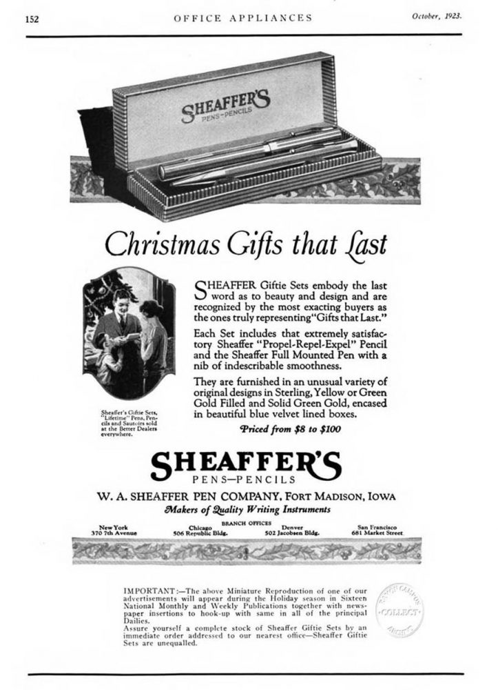 1923 10 00 Giftie Set ad