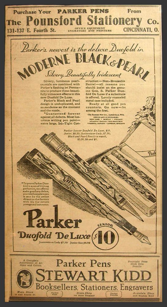 1928 Guaranteed forever Parker ad