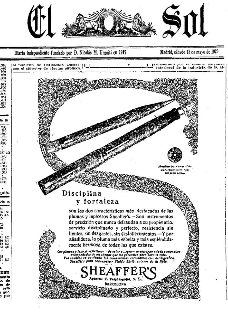 1929 05 18 Spanish ad guaranteed forever