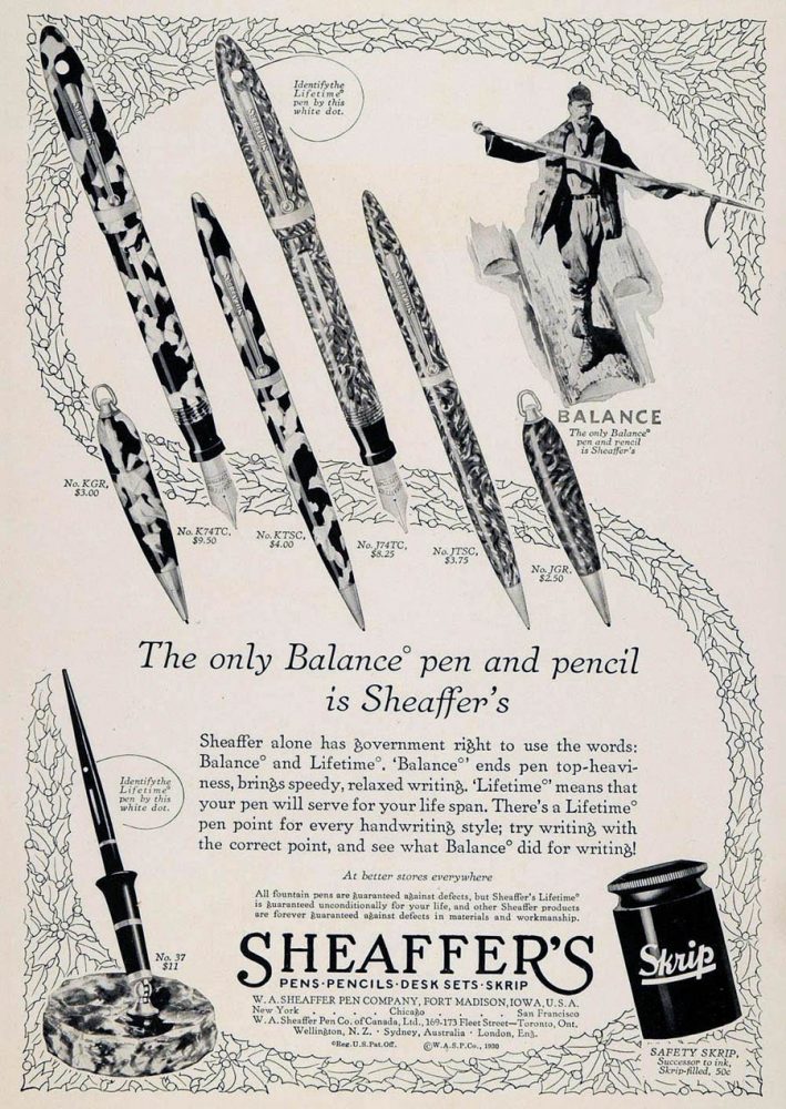 1930 SHEAFFER AD2