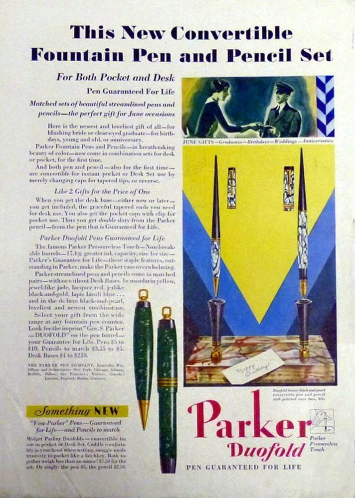 1932 Parker garantia Lifetime