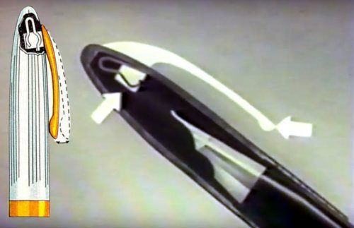 Second inner- spring clip. There is evidence that this clip was developed by Sheaffer's as early as 1943/44.
