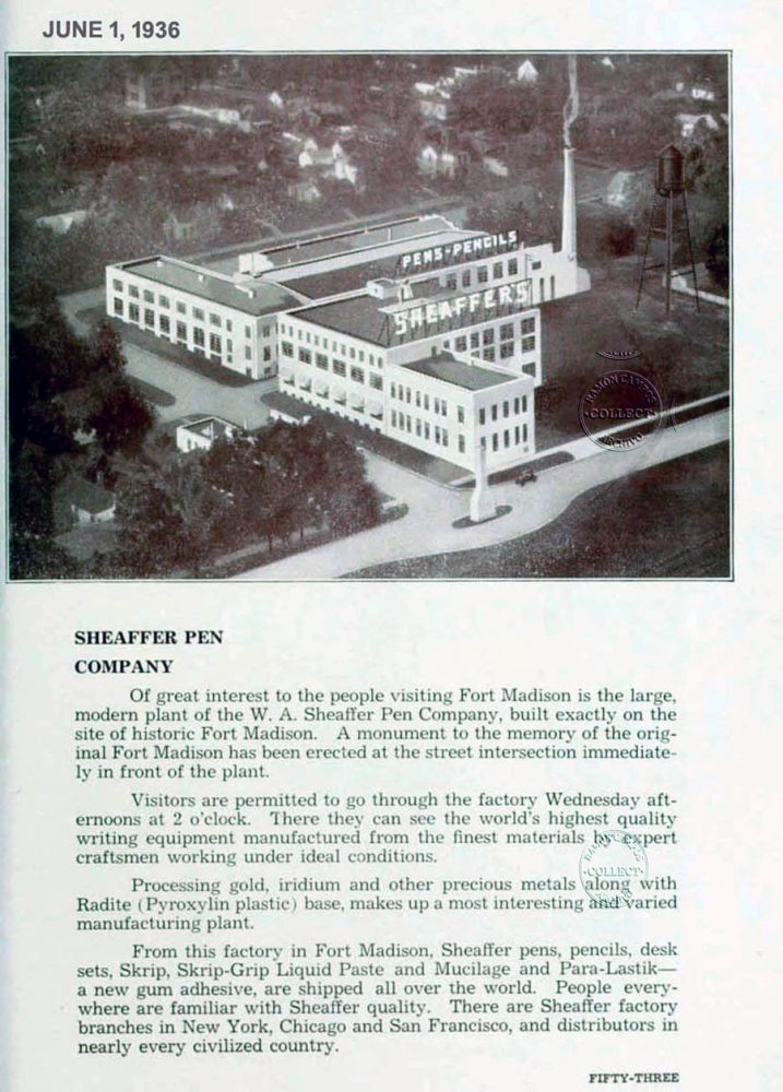1936 06 01 Sheaffer factory