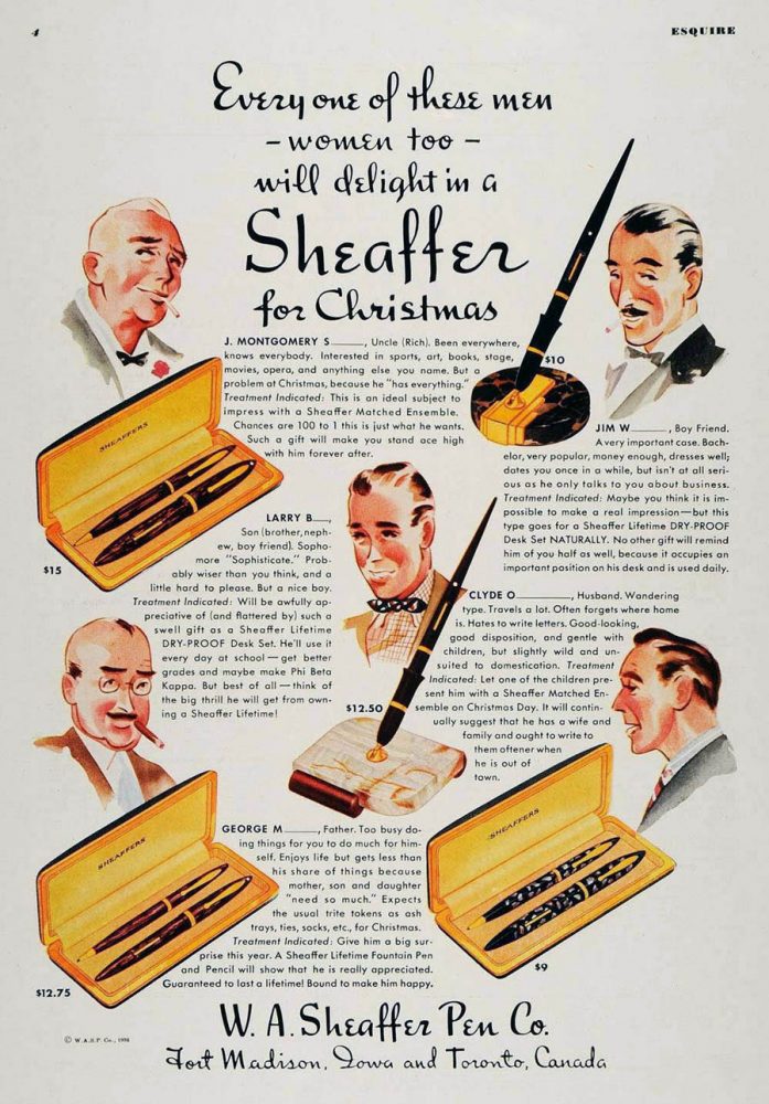 1936 SHEAFFER AD