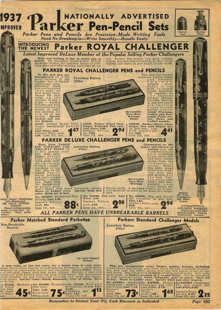 1937 Parker Royal Challenger