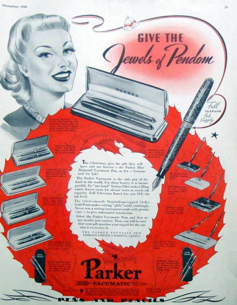 1940 12 parker Jewels of Pendom Canada
