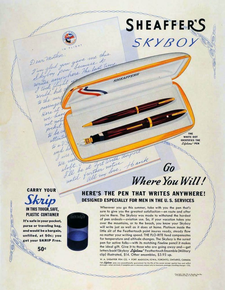 1941 SHEAFFER SKYBOY