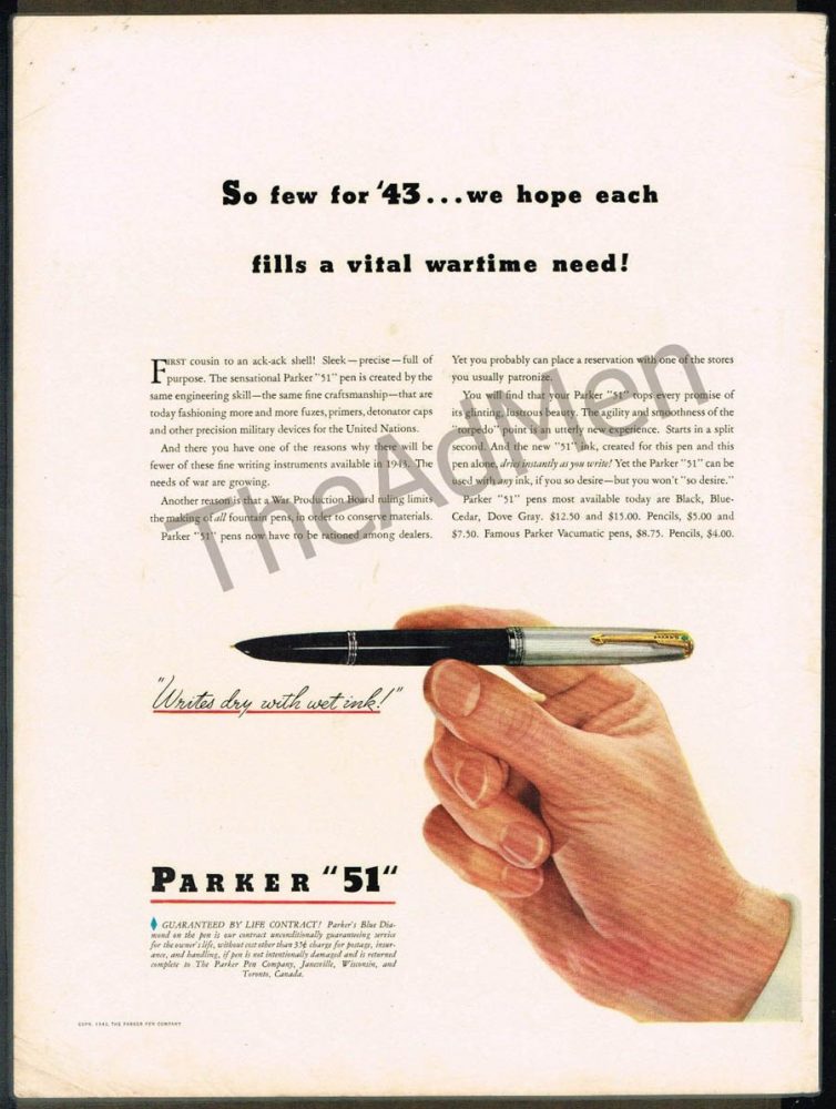 1943 Parker vacumatic SOLO 8,75