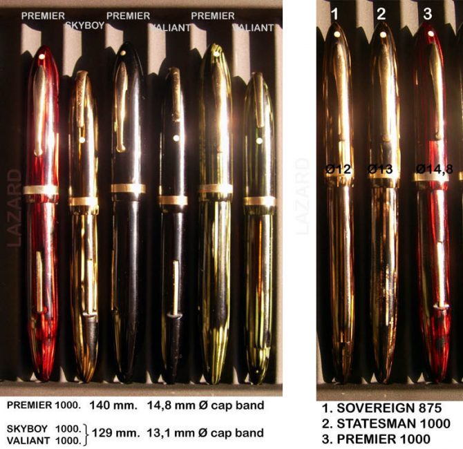 Comparison between oversize Premier and Skyboy, Valiant, Sovereign and Statesman